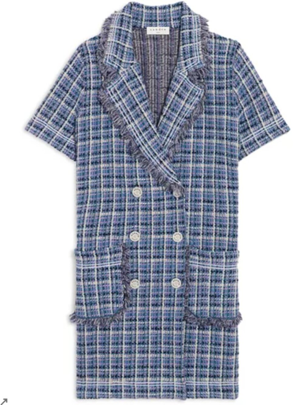 Sandro Size 36 (4) Ludivine Tweed Mini Dress